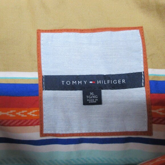 TOMMY HILFIGER REVERSIBLE COTTON JACKET SOUTHWEST PRINT X-LARGE, XL - Picture 8 of 11